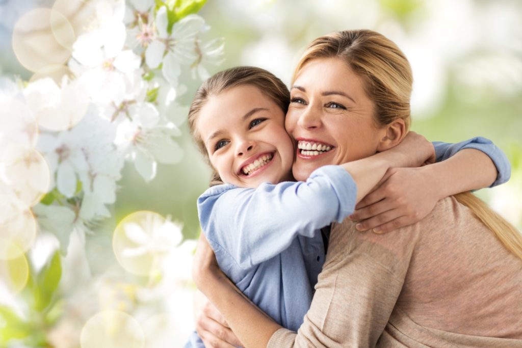 Parent and child at an early orthodontic evaluation